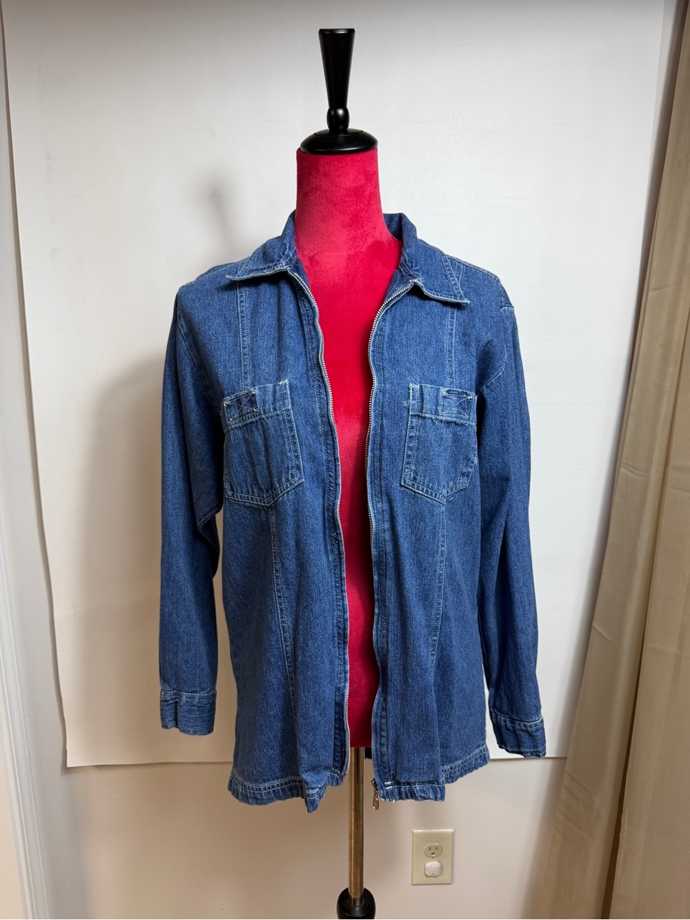 Women's Blue Denim Jacket Medium